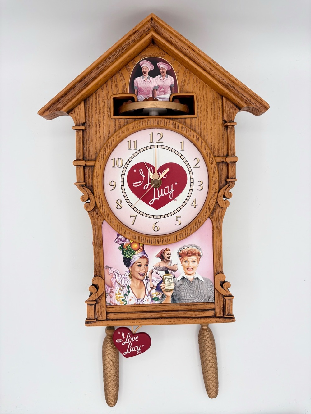 NEW Bradford Exchange I Love Lucy Cuckoo Clock Lucille Ball Collectible Rare